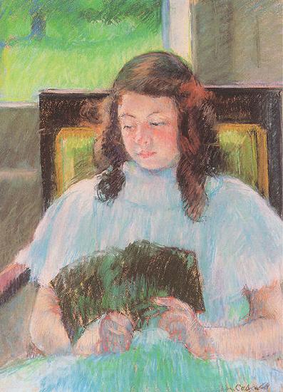 Mary Cassatt Young Girl Reading